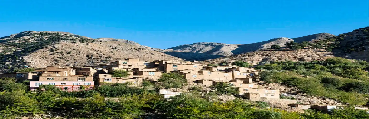 Traditional highland home in Afghan mountain region